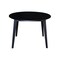 International Concepts 42 in. Solid Wood Round Dual Drop Leaf Dining Table with 4 Chairs in Black K46-42DL-C613-4 - alternate 2
